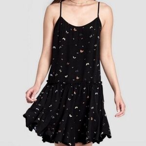 Wild Fable Black Butterfly Sundress, Size M